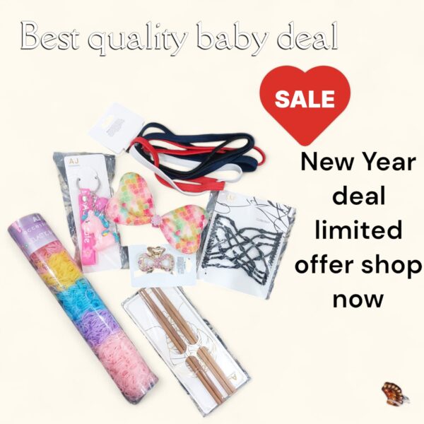GIRLS 7 HAIR ITEMS