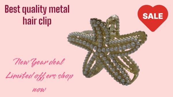 4 Piece Metal Hair Clip - Image 4