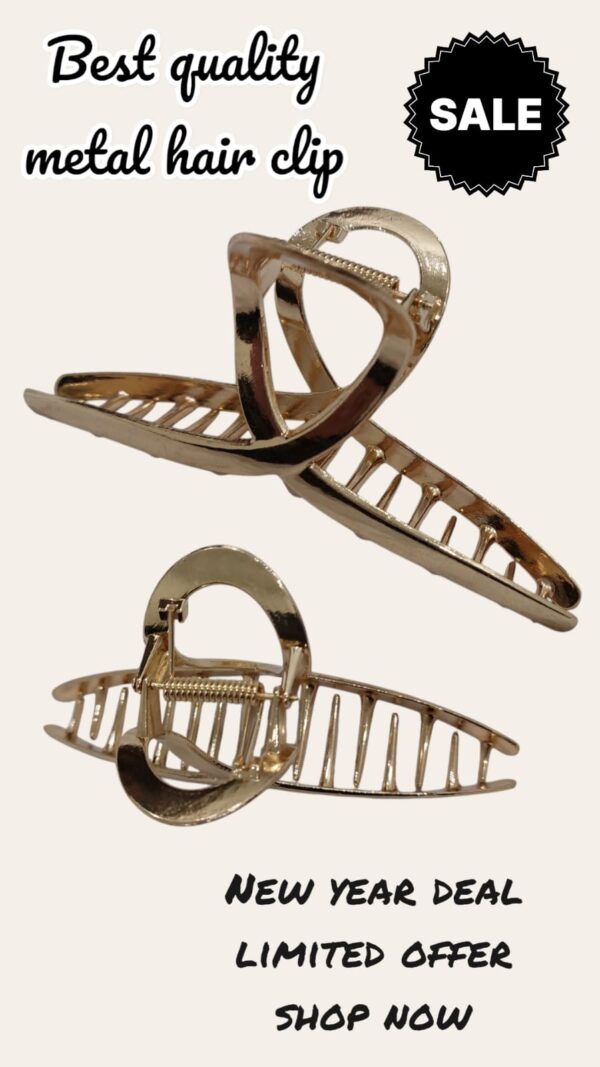 3 PIECE METAL HAIR CLIP - Image 4