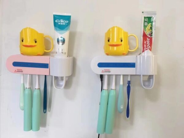 (NW00093) UV Smart Toothbrush Sterilizer Holder and Toothpaste Dispenser - Image 3