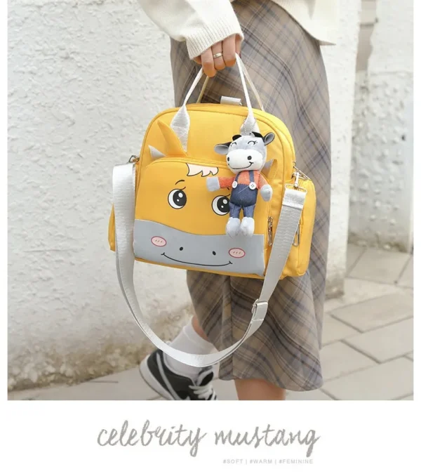 (NW000105) Maternity Bag For Baby Bags For Mom Cartoon Pattern Maternity Backpack Baby Nappy Bag (random color) - Image 6